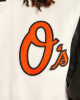 Baltimore Orioles Black and Off-White Varsity Jacket Baltimore Orioles Black and Off-White Varsity Jacket