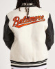 Baltimore Orioles Black and Off-White Varsity Jacket Baltimore Orioles Black and Off-White Varsity Jacket