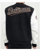 Baltimore Orioles Black and White Varsity Jacket