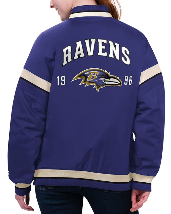 Baltimore Ravens Tournament Purple Varsity Jacket