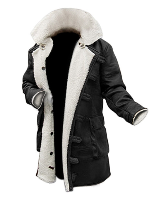 Bane Black Winter Shearling Coat Bane Black Winter Shearling Coat