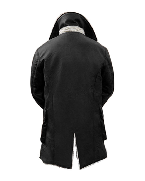 Bane Black Winter Shearling Coat Bane Black Winter Shearling Coat