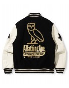 Bape A Bathing Ape OVO Varsity Jacket