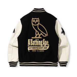 Bape A Bathing Ape OVO Varsity Jacket
