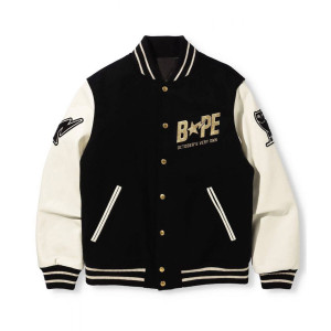 Bape A Bathing Ape OVO Varsity Jacket
