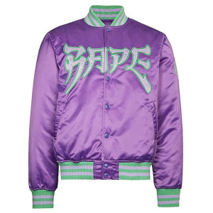 Bape A Bathing Ape Varsity Satin Jacket
