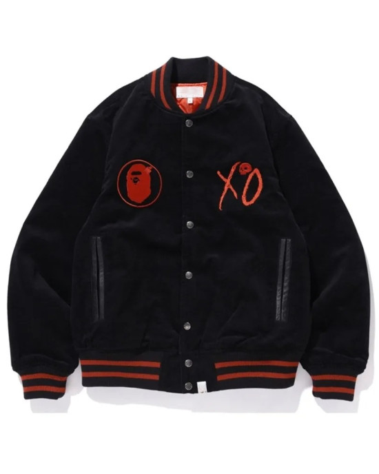 Bape A Bathing Ape XO Generals Varsity Jacket Bape A Bathing Ape XO Generals Varsity Jacket
