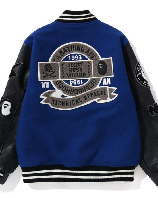 Bape NBHD Varsity Jacket Bape NBHD Varsity Jacket