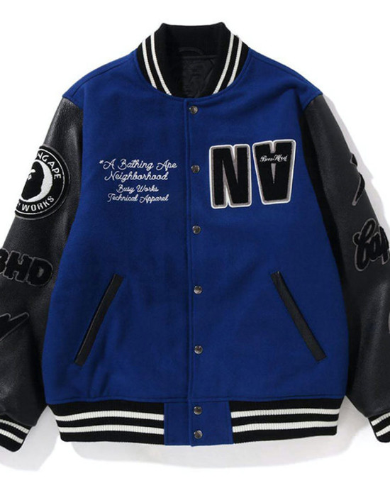 Bape NBHD Varsity Jacket Bape NBHD Varsity Jacket