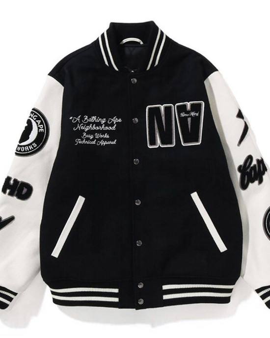 Bape NBHD Varsity Jacket Bape NBHD Varsity Jacket
