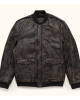 Barton Distressed Leather Bomber Jacket Barton Distressed Leather Bomber Jacket