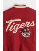 Baseball Embroidered Red Tigers Varsity And Letterman Jacket