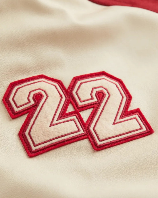 Baseball Embroidered Red Tigers Varsity And Letterman Jacket Baseball Embroidered Red Tigers Varsity And Letterman Jacket