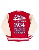 Baseball Philadelphia Stars 1934 Red Varsity Jacket