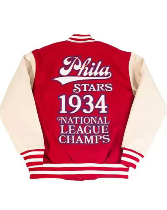 Baseball Philadelphia Stars 1934 Red Varsity Jacket Baseball Philadelphia Stars 1934 Red Varsity Jacket