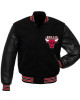 Basketball Chicago Bulls College Black Jacket Basketball Chicago Bulls College Black Jacket