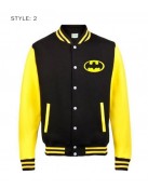 Batman Lettermen Black Varsity Jacket