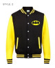 Batman Lettermen Black Varsity Jacket Batman Lettermen Black Varsity Jacket