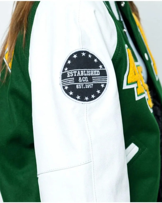 Baylor Collegiate University Green and White Jacket