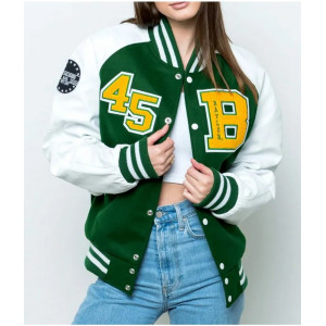 Baylor Collegiate University Green and White Jacket