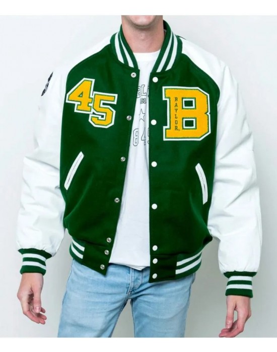 Baylor Collegiate University Green and White Jacket
