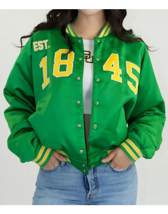 Baylor University Bears Vintage Green Satin Jacket