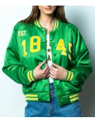 Baylor University Bears Vintage Green Satin Jacket