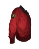 Baywatch Men's Red Lifeguard Cotton Bomber Jacket Baywatch Men's Red Lifeguard Cotton Bomber Jacket
