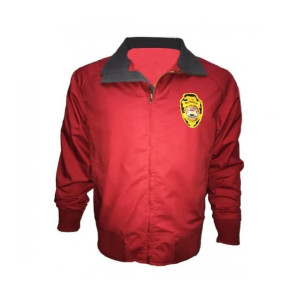 Baywatch Men's Red Lifeguard Cotton Bomber Jacket