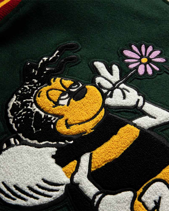 Bee Line Green Varsity Jacket Bee Line Green Varsity Jacket