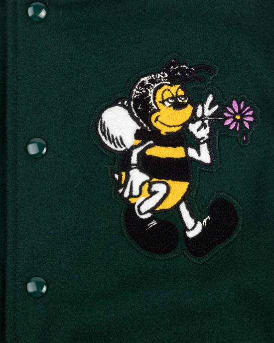 Bee Line Green Varsity Jacket Bee Line Green Varsity Jacket