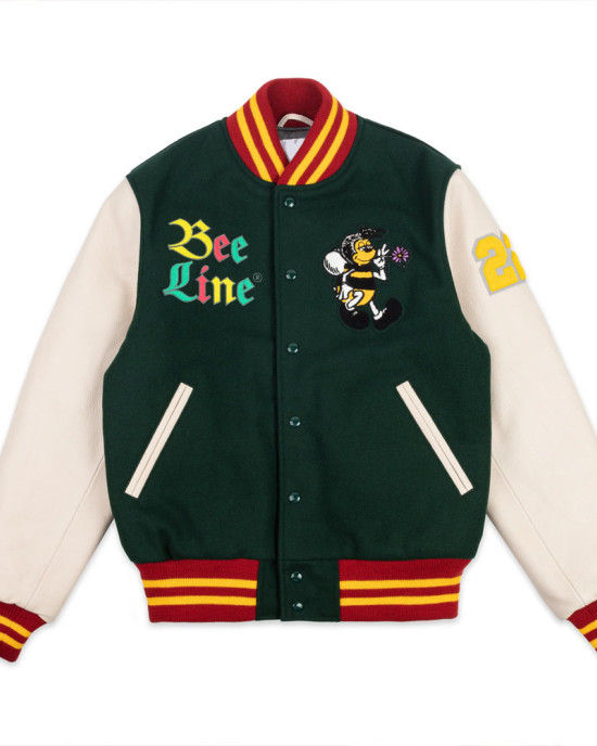 Bee Line Green Varsity Jacket Bee Line Green Varsity Jacket