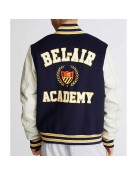 Bel-Air Academy Navy and White Varsity Jacket