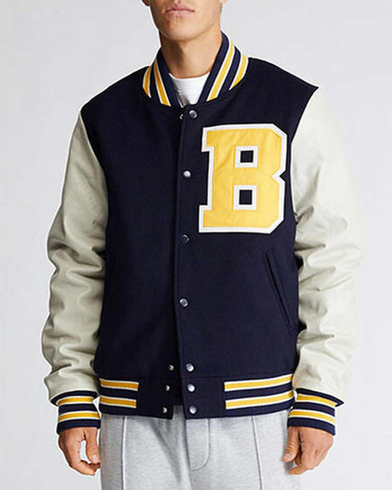 Bel-Air Academy Navy and White Varsity Jacket Bel-Air Academy Navy and White Varsity Jacket