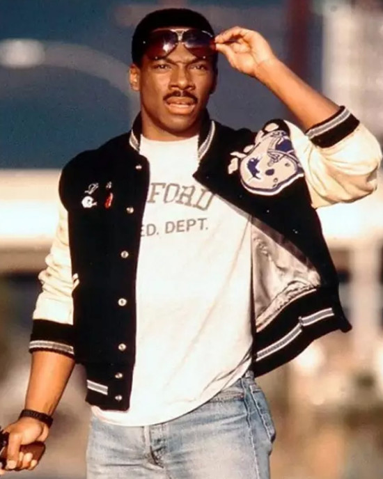Beverly Hills Cop Axel Foley Letterman Jacket