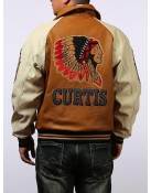 Big Chief Curtis Leather Bomber Jacket