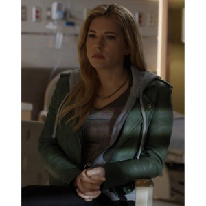 Big Sky S03 Katheryn Winnick Green Leather Jacket