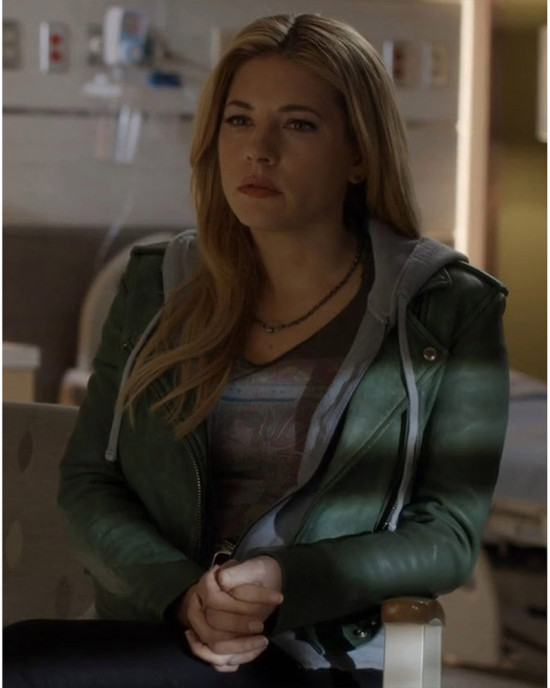 Big Sky S03 Katheryn Winnick Green Leather Jacket Big Sky S03 Katheryn Winnick Green Leather Jacket