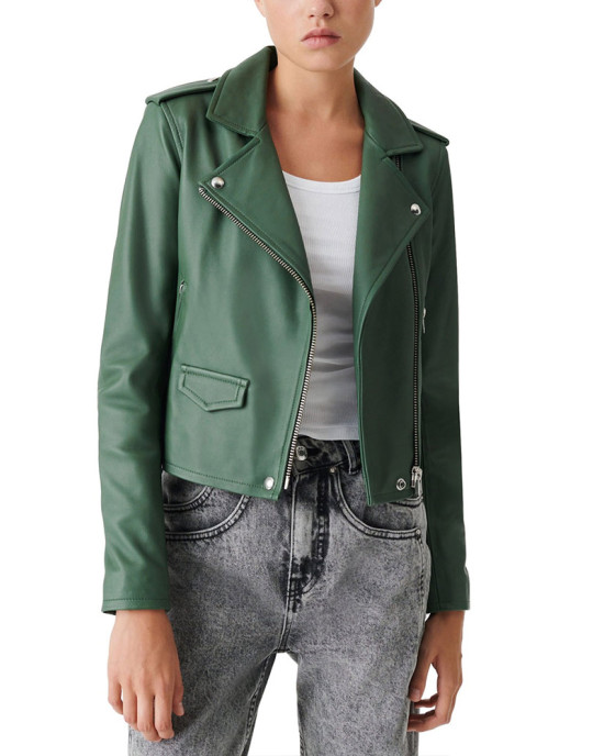 Big Sky S03 Katheryn Winnick Green Leather Jacket Big Sky S03 Katheryn Winnick Green Leather Jacket