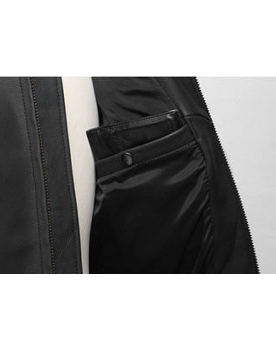 Biker Goldwing Black Leather Jacket Biker Goldwing Black Leather Jacket