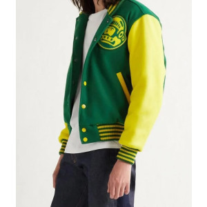 Billionaire Boys Club Astro Varsity Yellow and Green Jacket