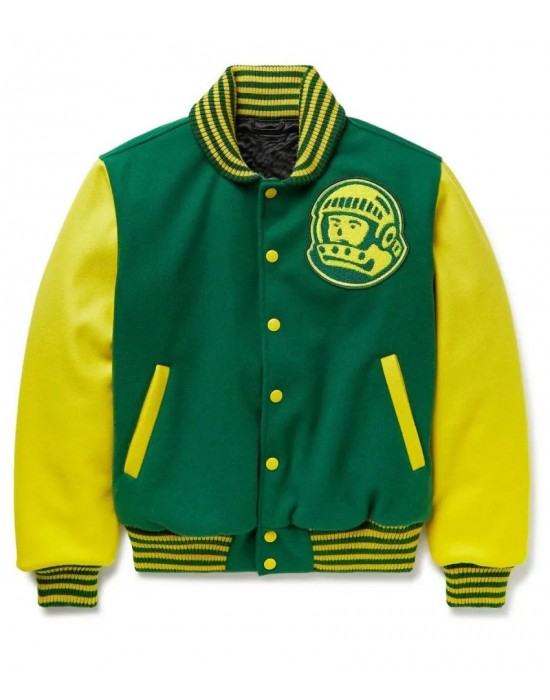 Billionaire Boys Club Astro Varsity Yellow and Green Jacket