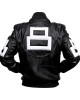 Black 8 Ball Style Bomber Leather Jacket Black 8 Ball Style Bomber Leather Jacket
