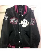 Black Bottle Boy Black Bomber Jacket