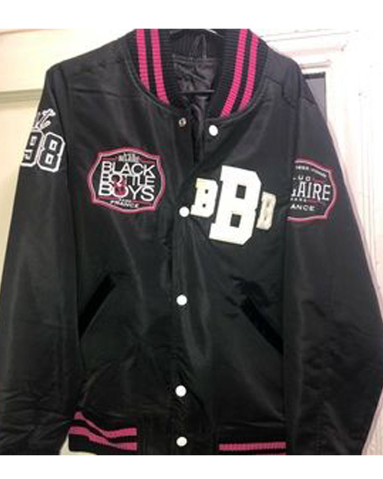 Black Bottle Boy Black Bomber Jacket