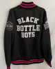 Black Bottle Boy Black Bomber Jacket