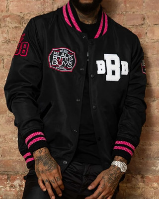 Black Bottle Boy Satin Jacket