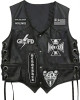 Black Label Society BLS Black Leather Biker Vest Black Label Society BLS Black Leather Biker Vest