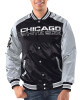 Black/Silver Chicago White Sox Renegade Varsity Satin Jacket Black/Silver Chicago White Sox Renegade Varsity Satin Jacket