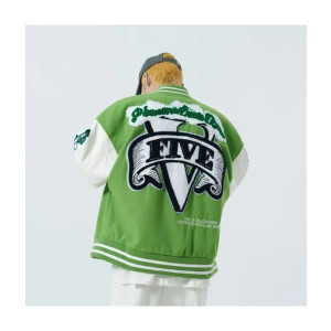 Black Work Varsity Jacket